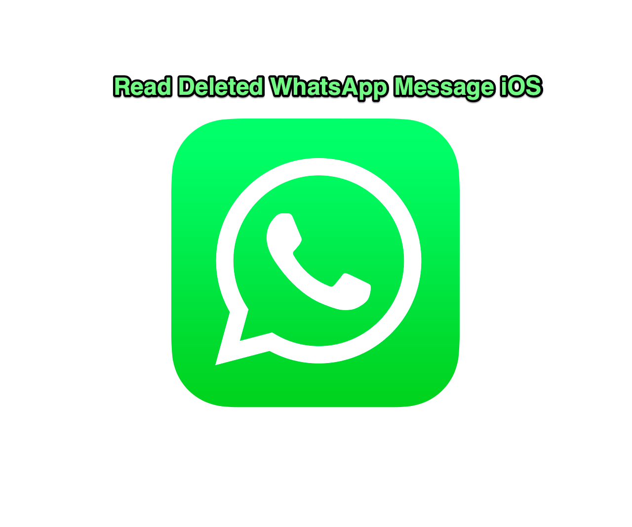 Read Deleted WhatsApp iOS