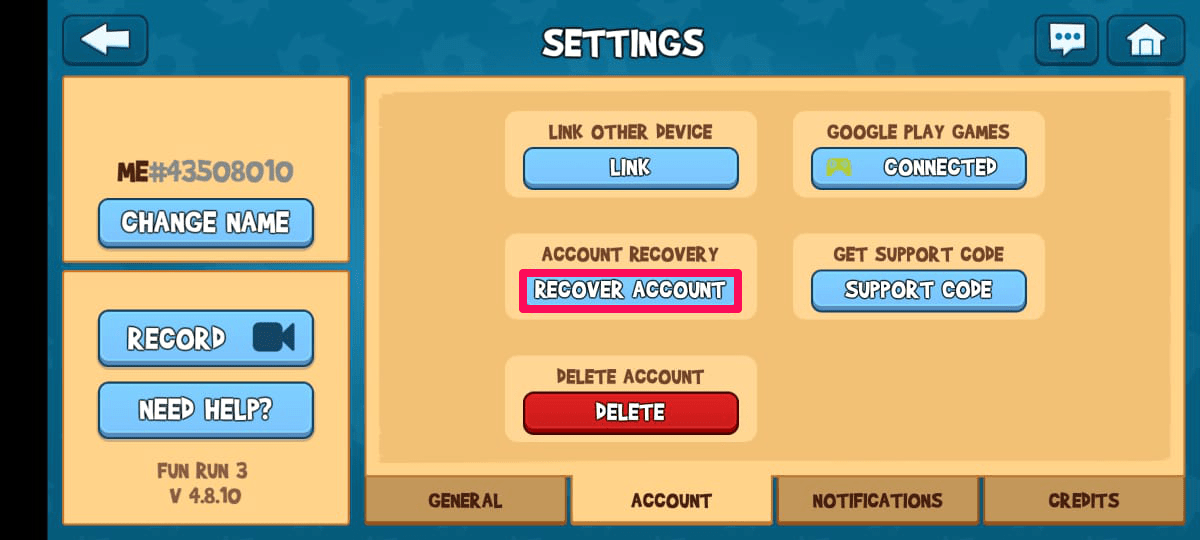 How Do I Recover Fun Run 3 Account  - 64