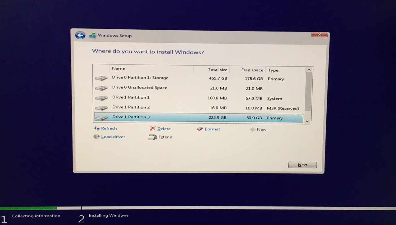 Reinstall Windows OS