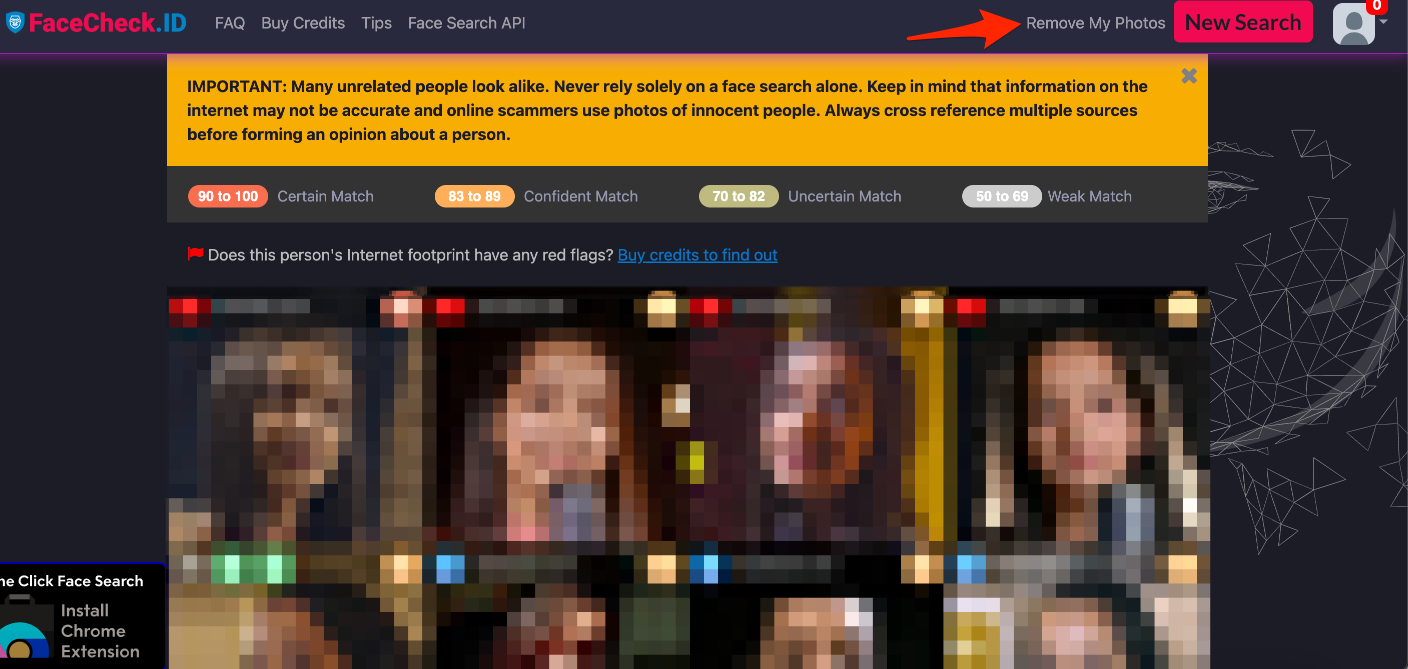 Remove Your Photos from the FaceCheck Search Engine