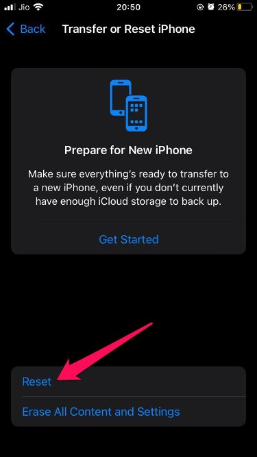 Reset your iPhone