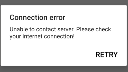 Roblox Connection error - unable to contact server. Please check your internet connection