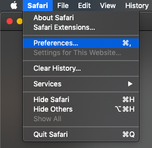 Safari Preferences...