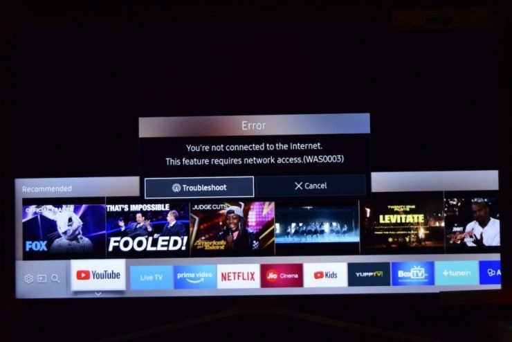 Samsung Smart TV - You are not connected to Internet