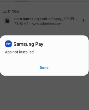 Samsung App Not Installed