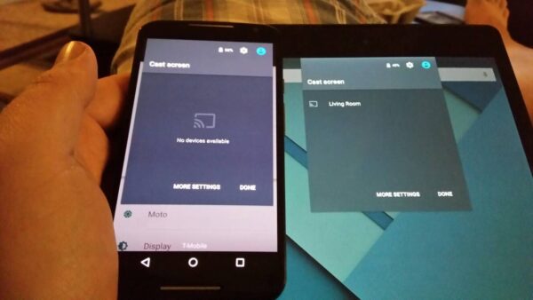 Screen cast Smartphone with Smart TV