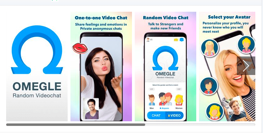 Omegle video chat app strangers