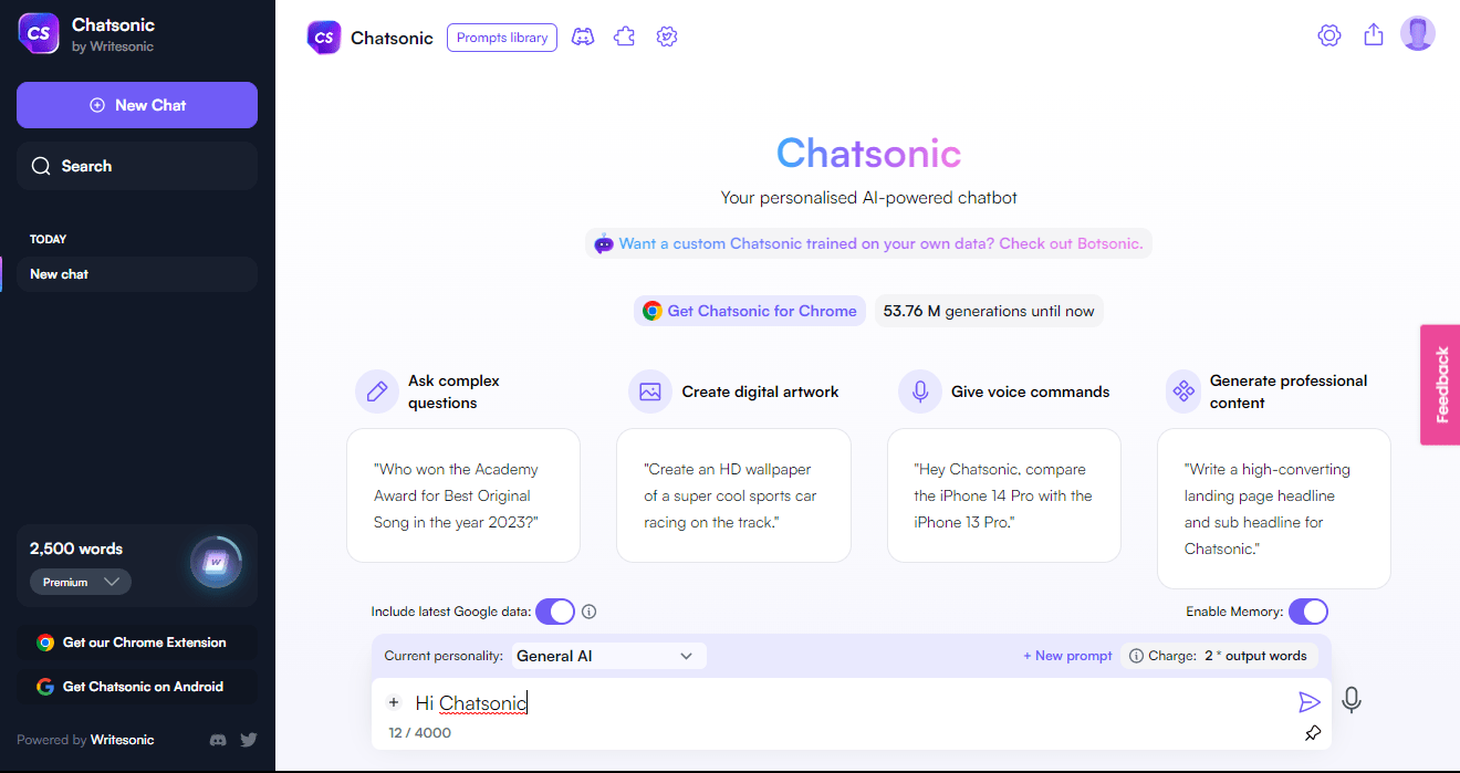 How to Use Chatsonic