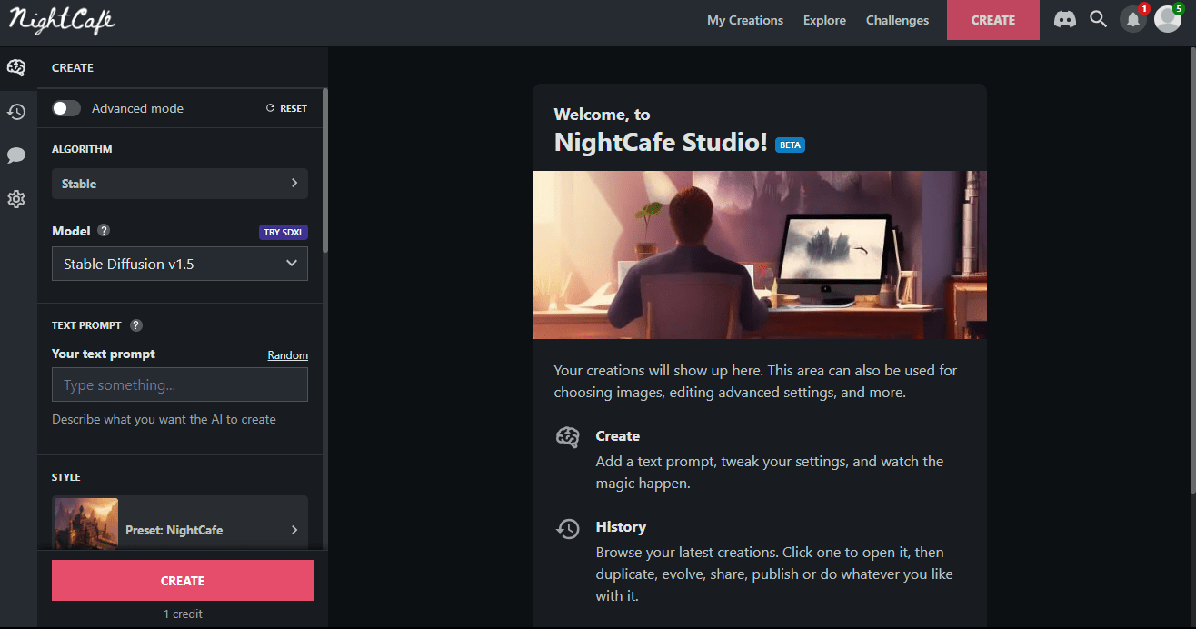 NightCafe Studio