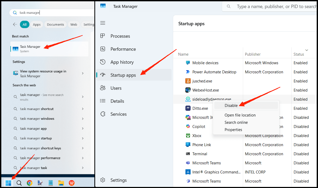 Scroll down and identify any unknown or suspicious apps. Disable any suspicious apps one by one.