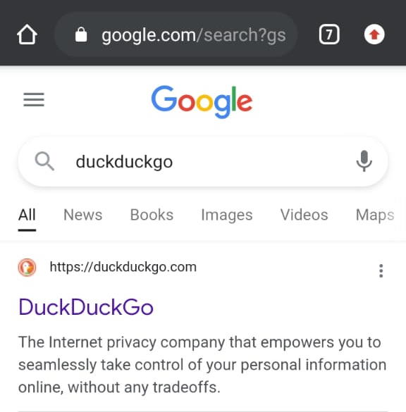 search duckduckgo