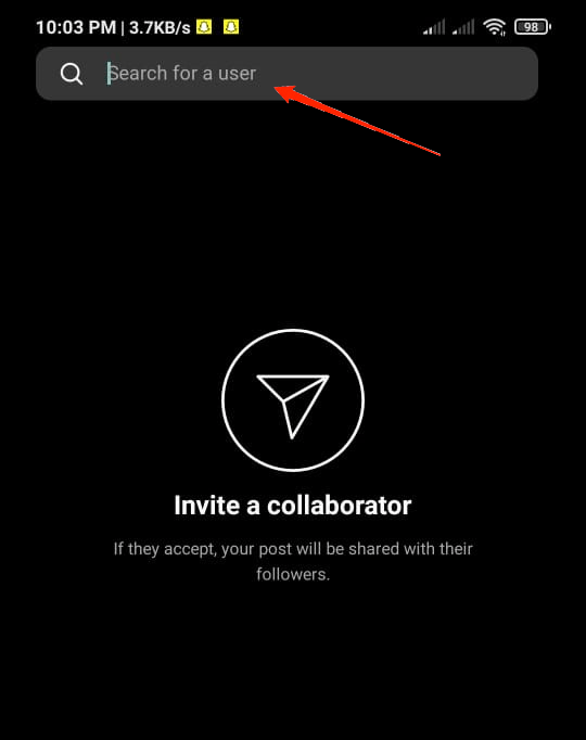 Search for the user you want to invite and simply add them