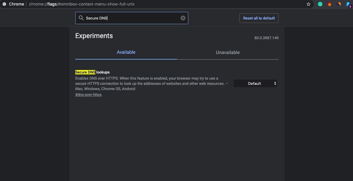 Sikre DNS-opslag HTTPS