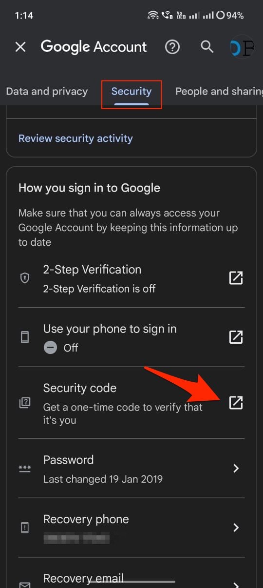 Security_Code_Google_Android