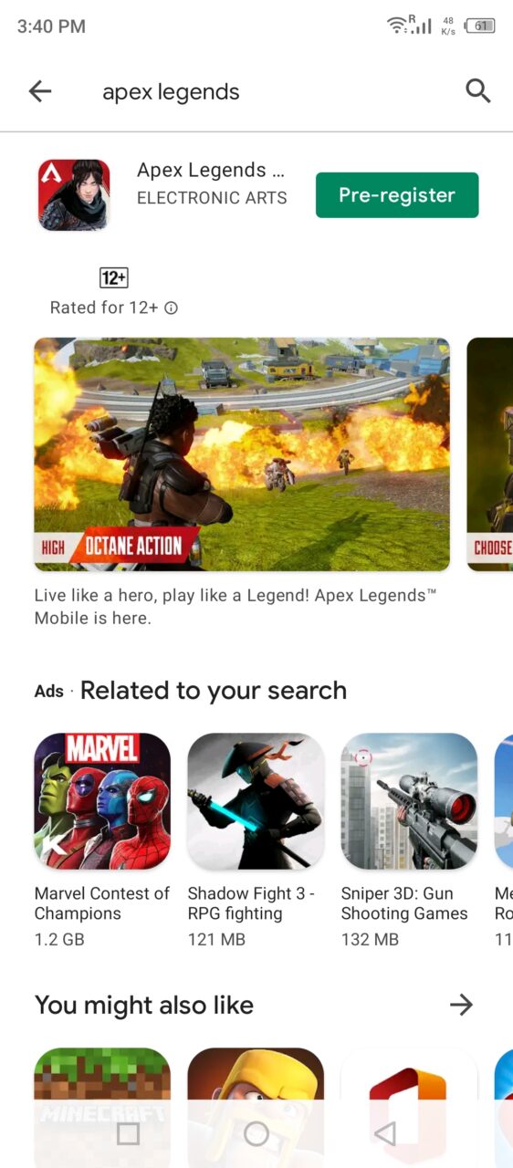 Select Apex Legends Mobile (3)