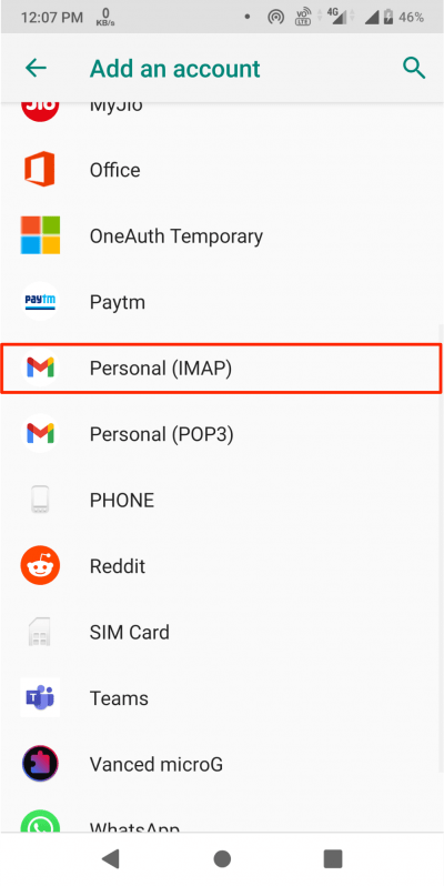 Select_Personal_IMAP