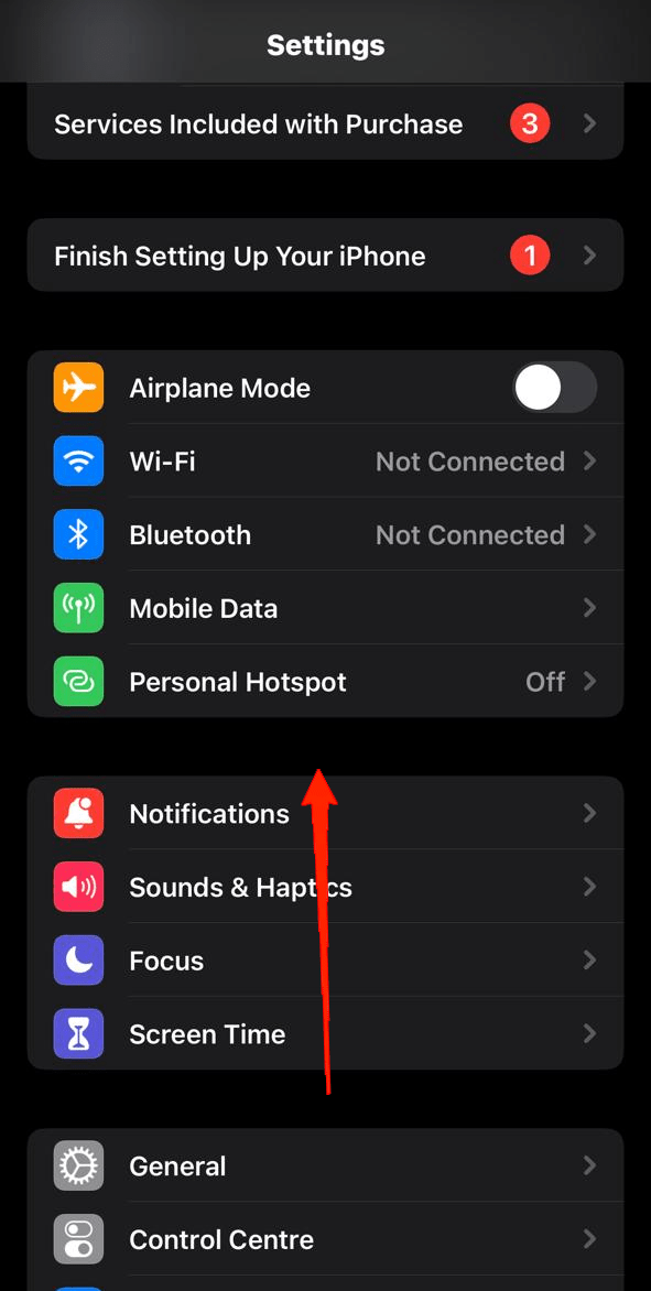 Open the Settings app on your device