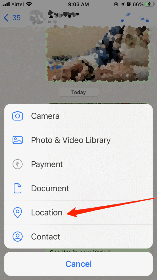 How to Share Fake Live Location on WhatsApp iPhone  - 7