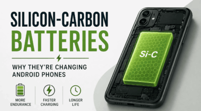 Silicon Carbon Batteries Android New Concept