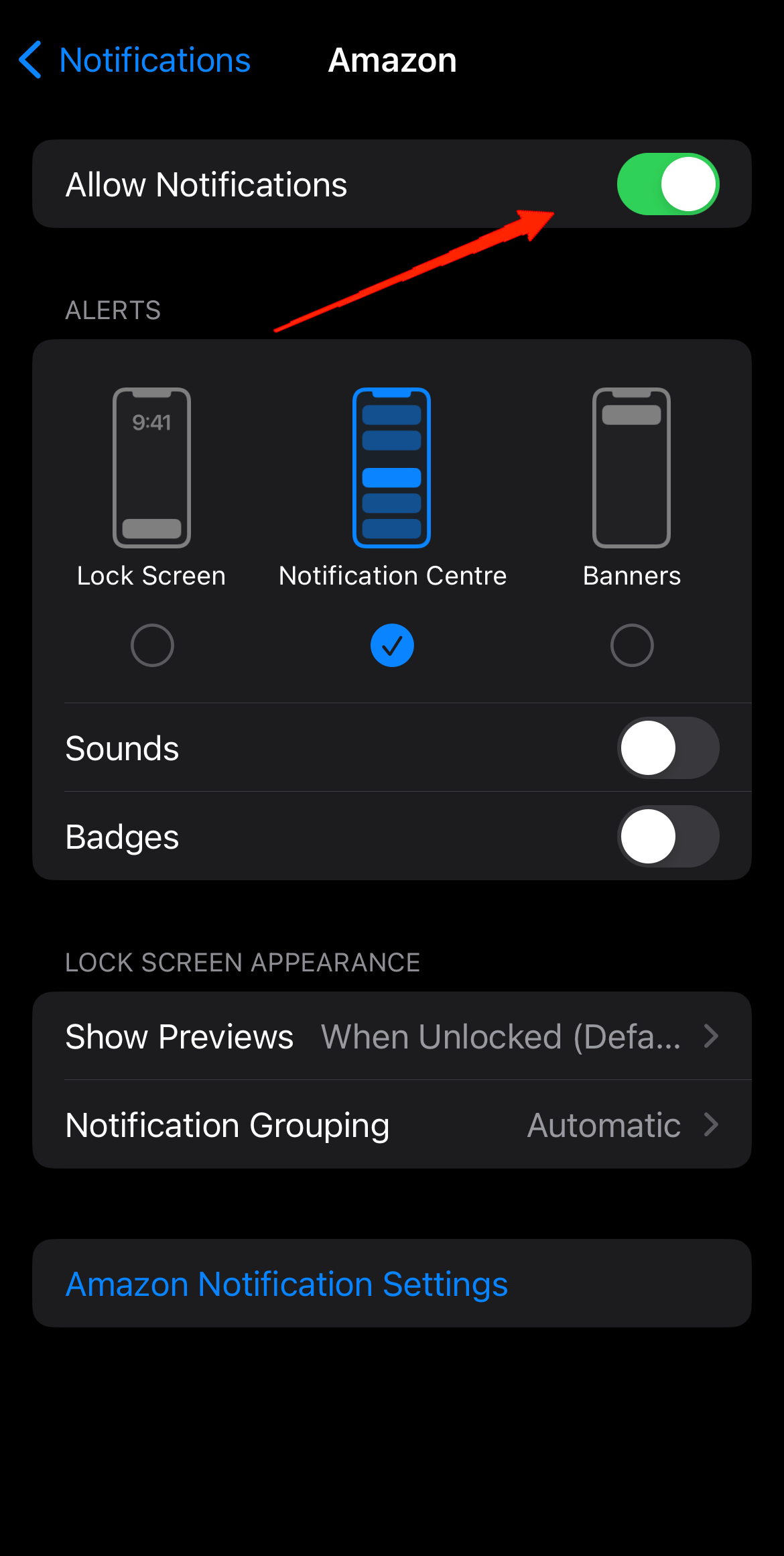 Simply turn off Allow Notifications for the selected apps and that's it.