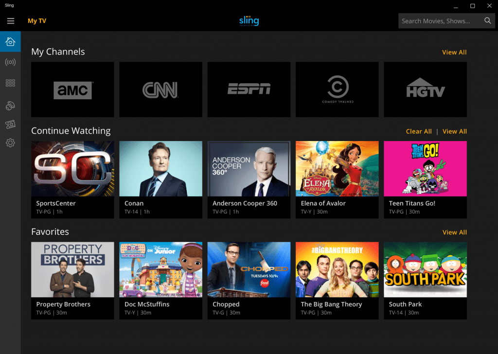 sling tv app for windows 10 download