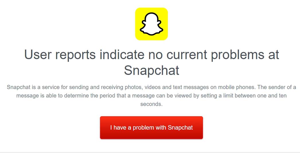 Snapchat downdetector