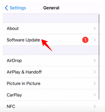 Software Update IPhone