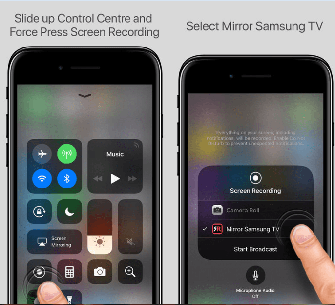 How to Wirelessly Screen Mirror iPhone or iPad on Samsung Smart TV  - 96