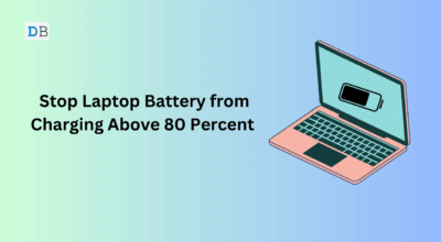 Stop Laptop Battery from Charging Above 80 Percent