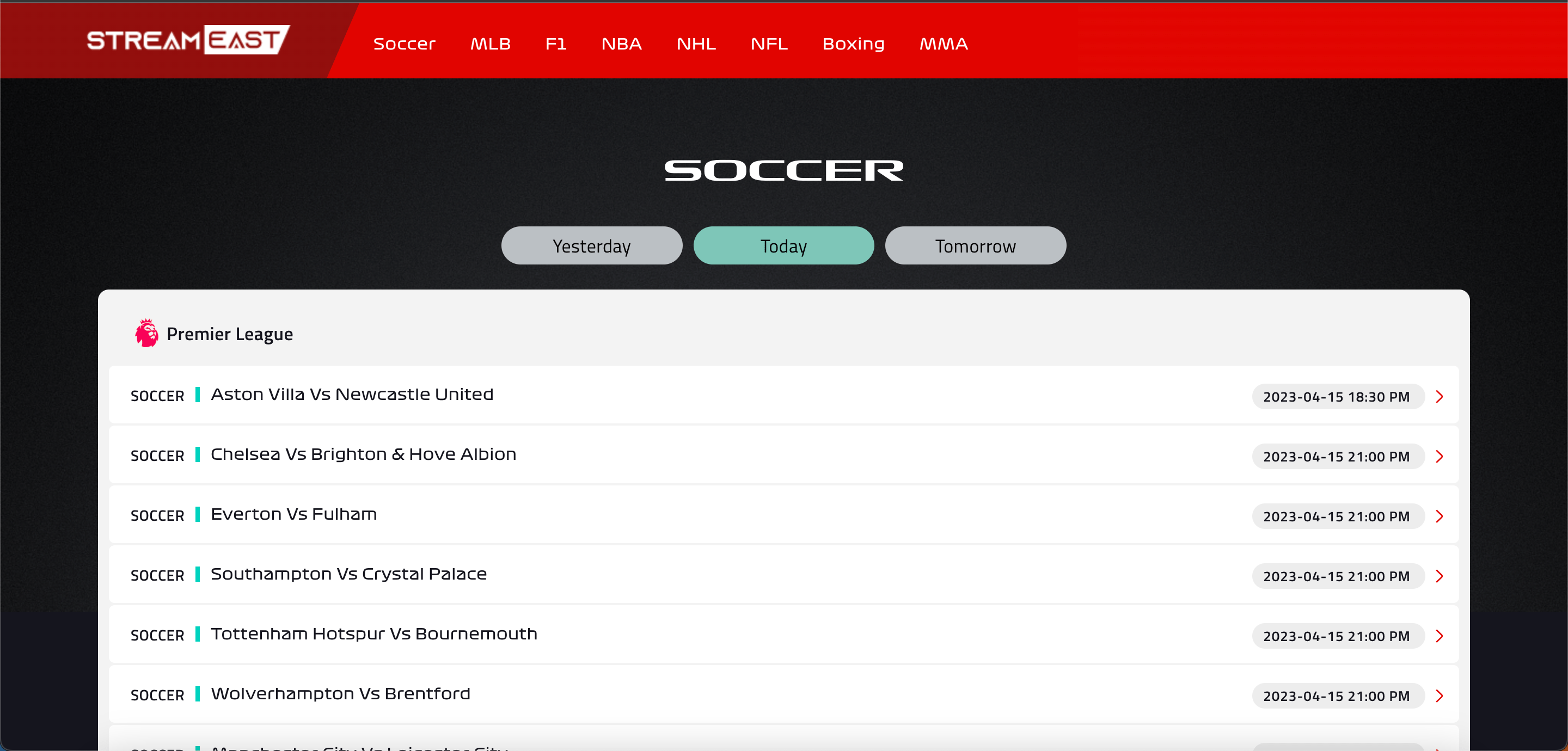 free epl streaming websites