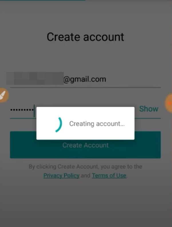 Stuck on Creating Account