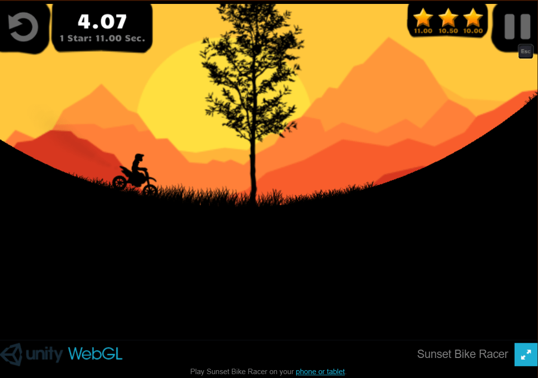 Sunset Bike Racer