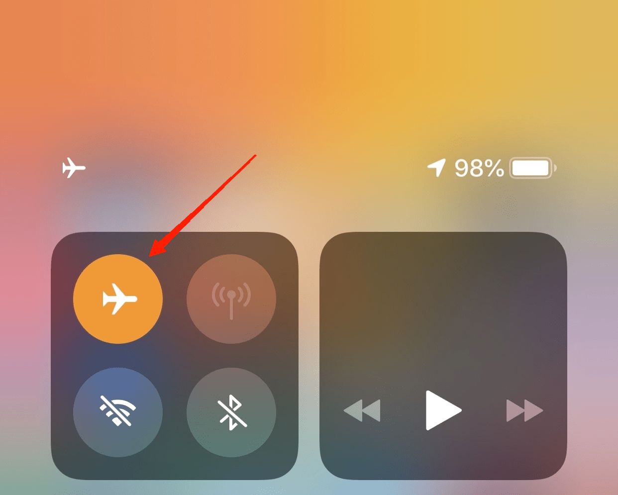 Switch Airplane Mode On and Off