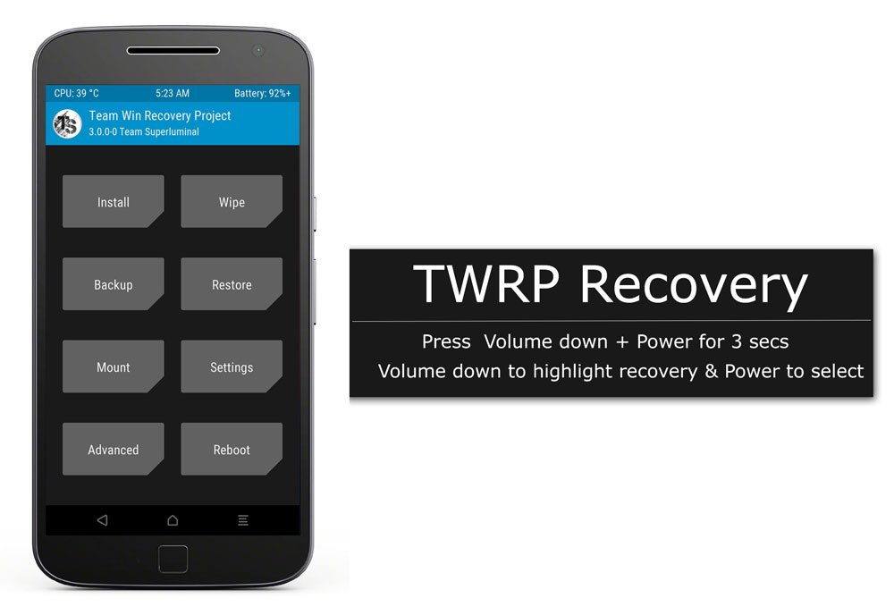 TWRP Recovery for Motorola G4 Plus