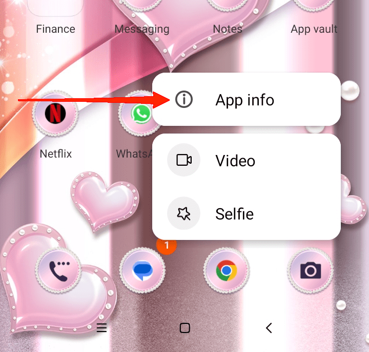 Tap and hold on to the Camera icon.