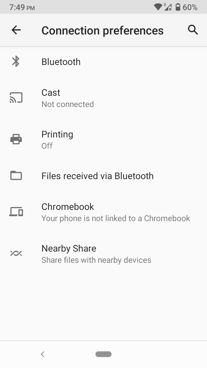 Tap on “Bluetooth” to continue