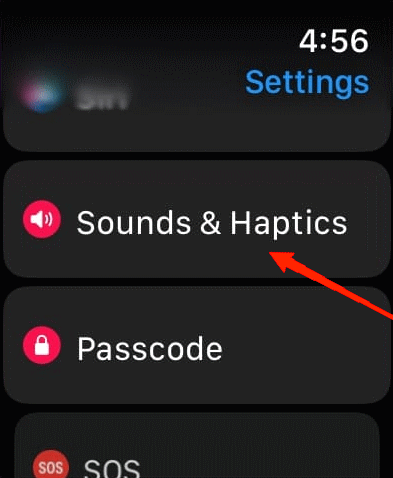 scroll down and go to Sounds & Haptics