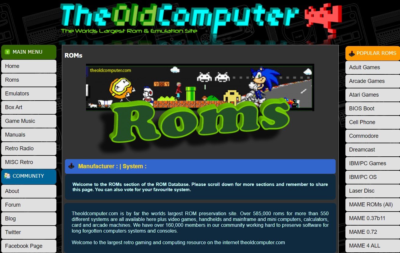 The Old Computer ROMs