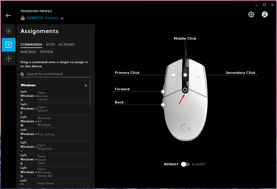 logitech g hub macro