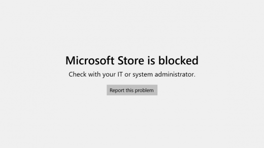 The Store App is Blocked Windows Microsoft