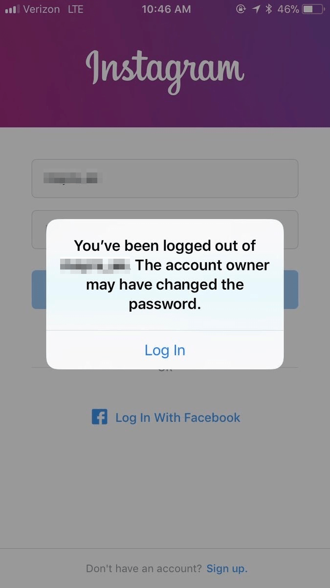 Instagram   The Account Owner may have Changed the Password - 72