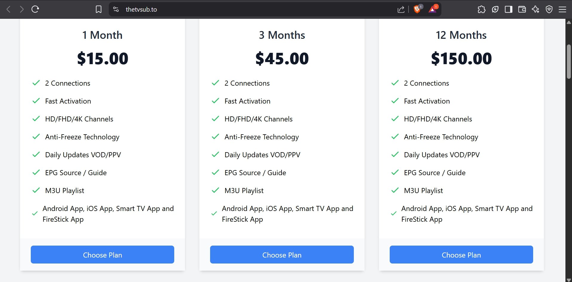 Thetvapp subscription fee
