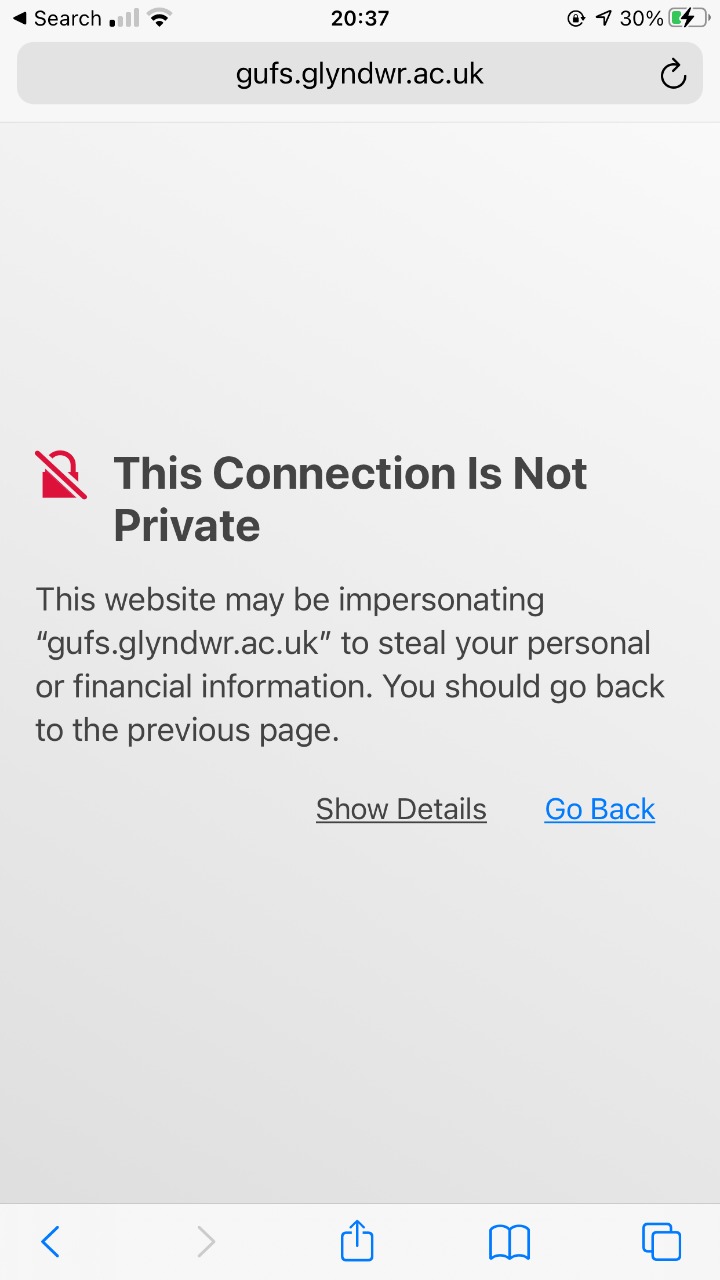 This Connection Is Not Private