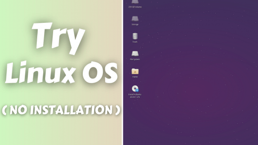 Try Linux Distribution without installing it