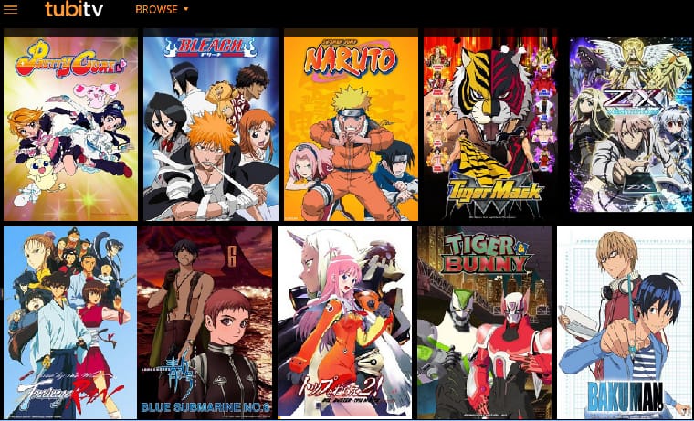 Tubi TV Anime Free