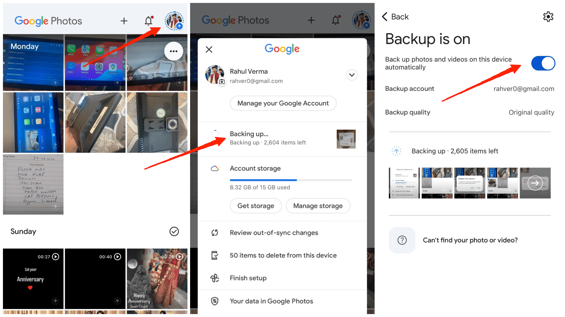 Turn off Backup & Sync from your profile settings.