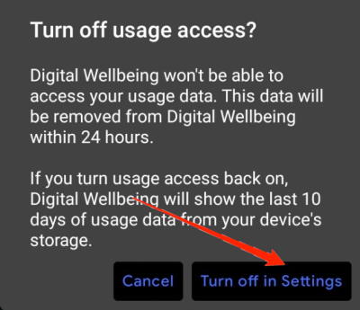 Disable Digital Well Being on Android