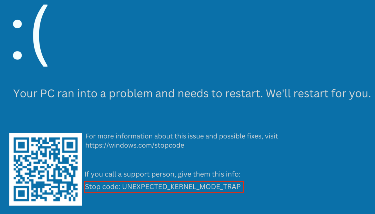 How to Fix Unexpected Kernel Mode Trap Error on Windows 11?