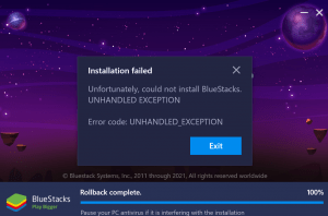 install failed older sdk bluestacks latest version