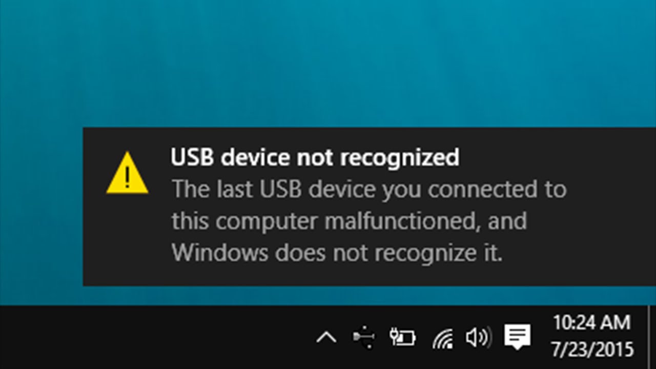 bunker Van Telemacos How to Fix USB Device not Recognized on Windows PC?